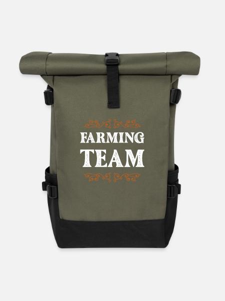 Farming Crew - Rolltop Rucksack - Olive/Schwarz