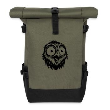 Surpris Crazy Bird Kids Croquis - Sac à dos roll top - olive/noir - Devant