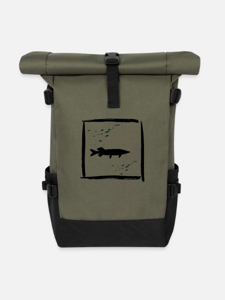 Hecht - Rolltop Rucksack - Olive/Schwarz