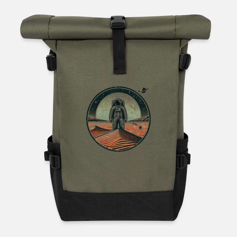 Astronaut - Rolltop Rucksack - Olive/Schwarz