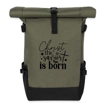 Naissance du Christ Sauveur - Sac à dos roll top - olive/noir - Devant