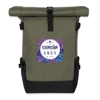 Cancun 2025 - Roll Top Backpack - olive/black - Front