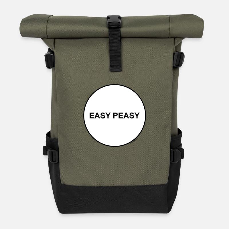Easy Peasy - Rolltop Rucksack - Olive/Schwarz