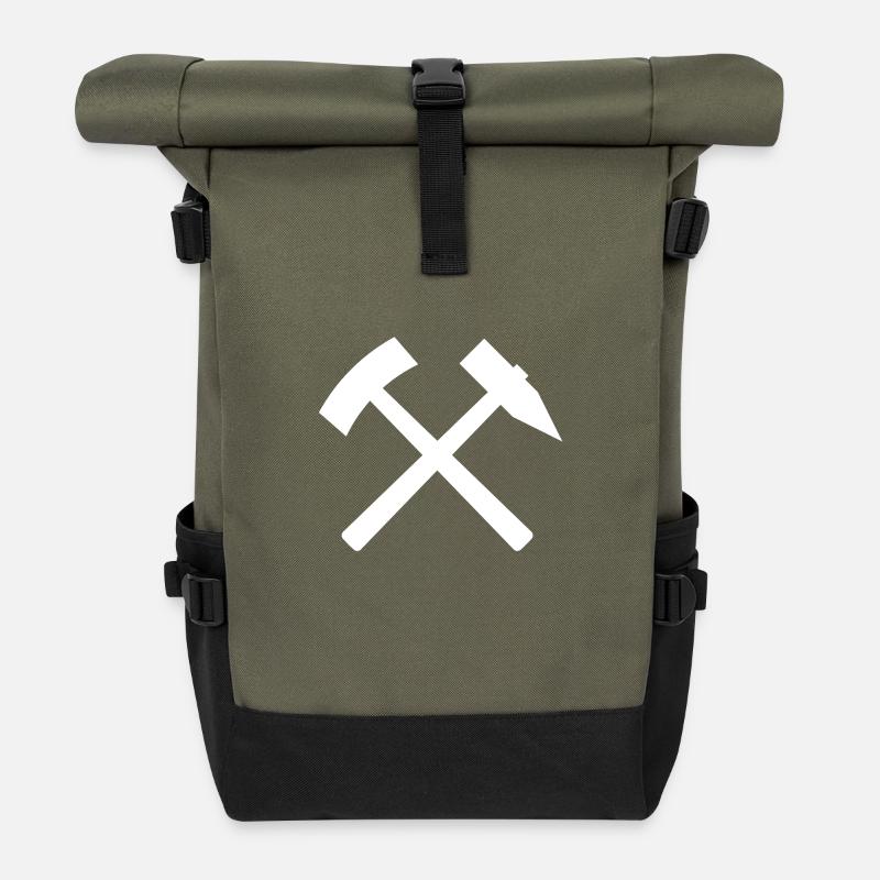 Schlaegel Eisen - Rolltop Rucksack - Olive/Schwarz