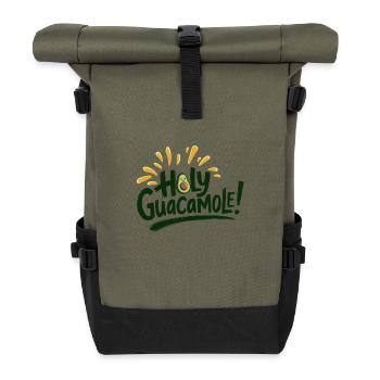Holy Guacamole! - Roll Top Backpack - olive/black - Front