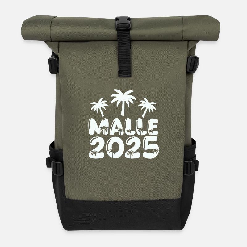 malle 2025 - Rolltop Rucksack - Olive/Schwarz