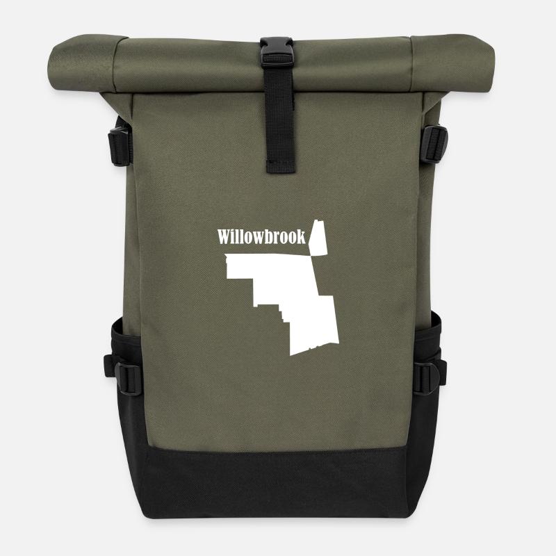 Willowbrook - Sac à dos roll top - olive/noir