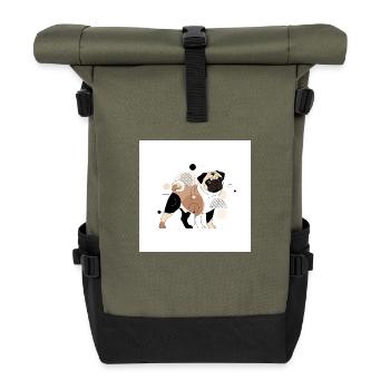 Mops - Rolltop Rucksack - Olive/Schwarz - Vorne