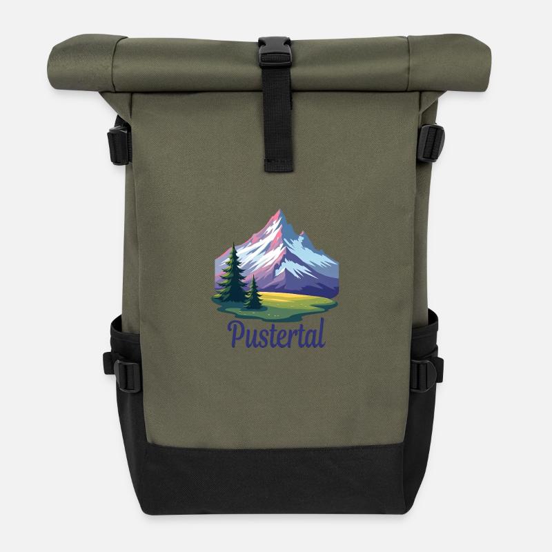 Pustertal - Rolltop Rucksack - Olive/Schwarz