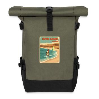 Hvide Sande, alternativement, Danemark - Sac à dos roll top - olive/noir - Devant