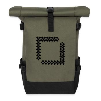 Pattern Vriereck - Roll Top Backpack - olive/black - Front