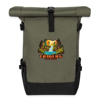 Triberg Schwarzwald - Rolltop Rucksack - Olive/Schwarz - Vorne
