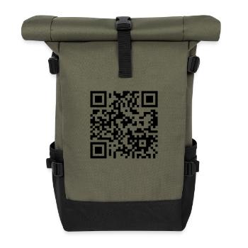 barcode3d - Rolltop Rucksack - Olive/Schwarz - Vorne