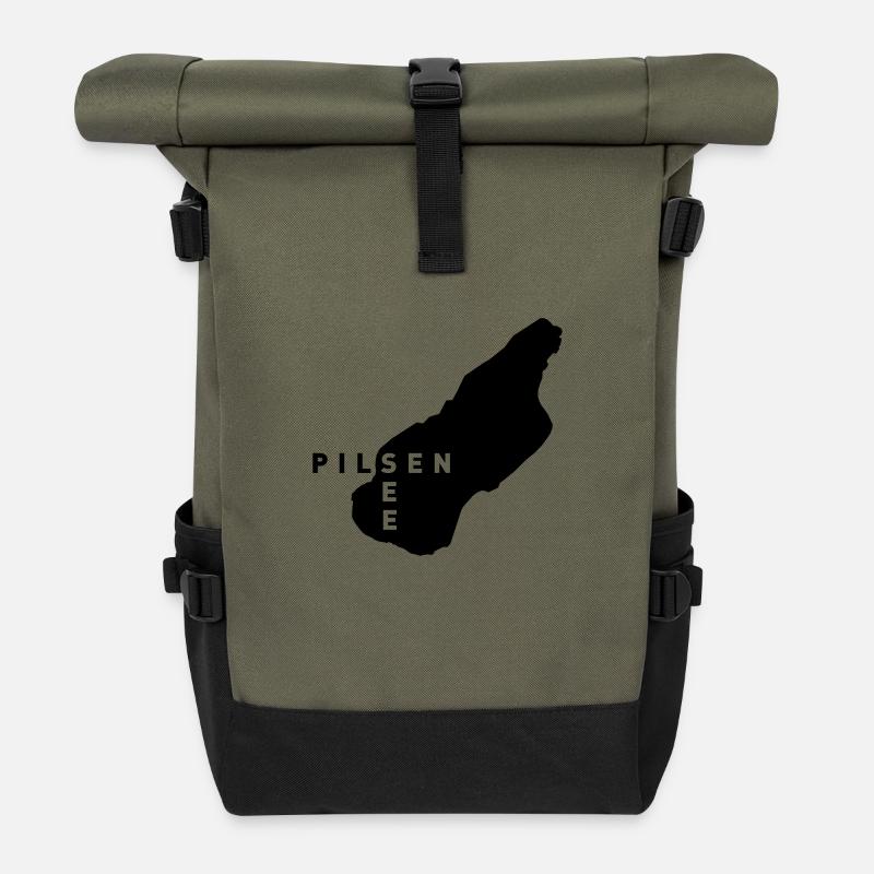Pilsensee Original - Rolltop Rucksack - Olive/Schwarz