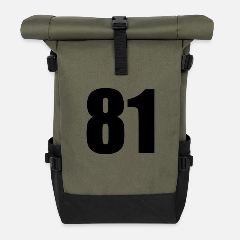 81 - Rolltop Rucksack - Olive/Schwarz