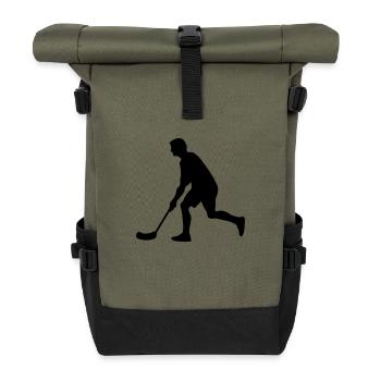Floorball - Roll Top Backpack - olive/black - Front
