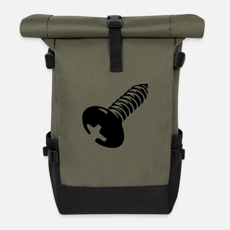 schraube - Rolltop Rucksack - Olive/Schwarz