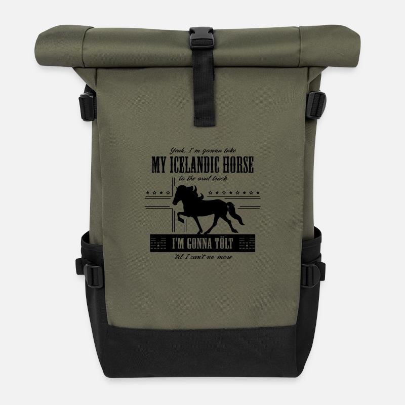 Old Town Tölt - Rolltop Rucksack - Olive/Schwarz