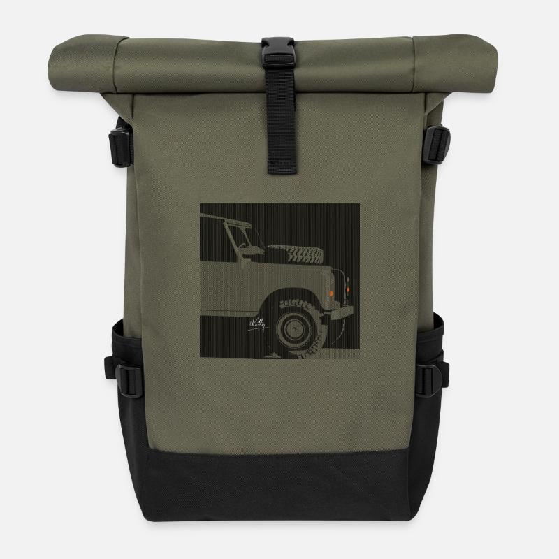 defender - Roll Top Backpack - olive/black