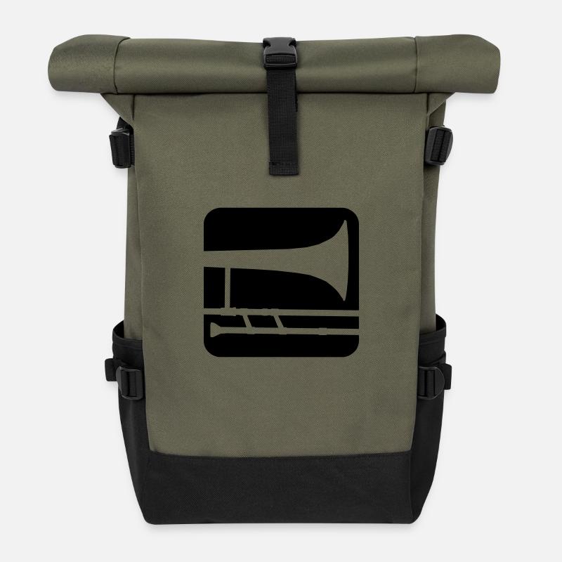 trombone - Rolltop Rucksack - Olive/Schwarz