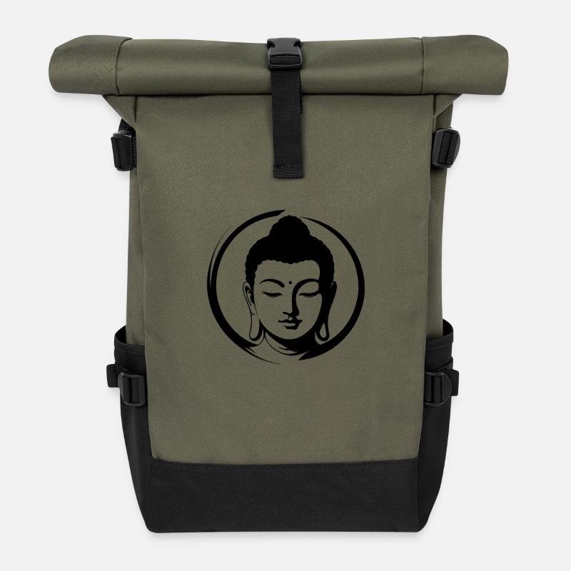 Buddha - Rolltop Rucksack - Olive/Schwarz