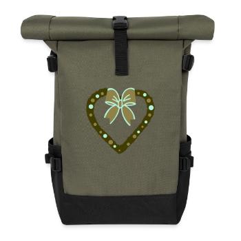 Décorations de Noël Vert - Sac à dos roll top - olive/noir - Devant