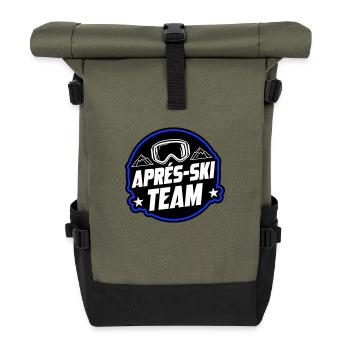 Après Ski Party Team Saying - Roll Top Backpack - olive/black - Front