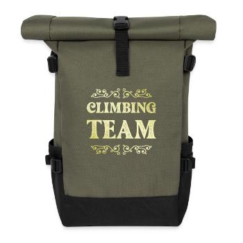 Climbing Team - Rolltop Rucksack - Olive/Schwarz - Vorne