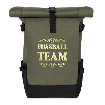 Soccer Team - Roll Top Backpack - olive/black - Front