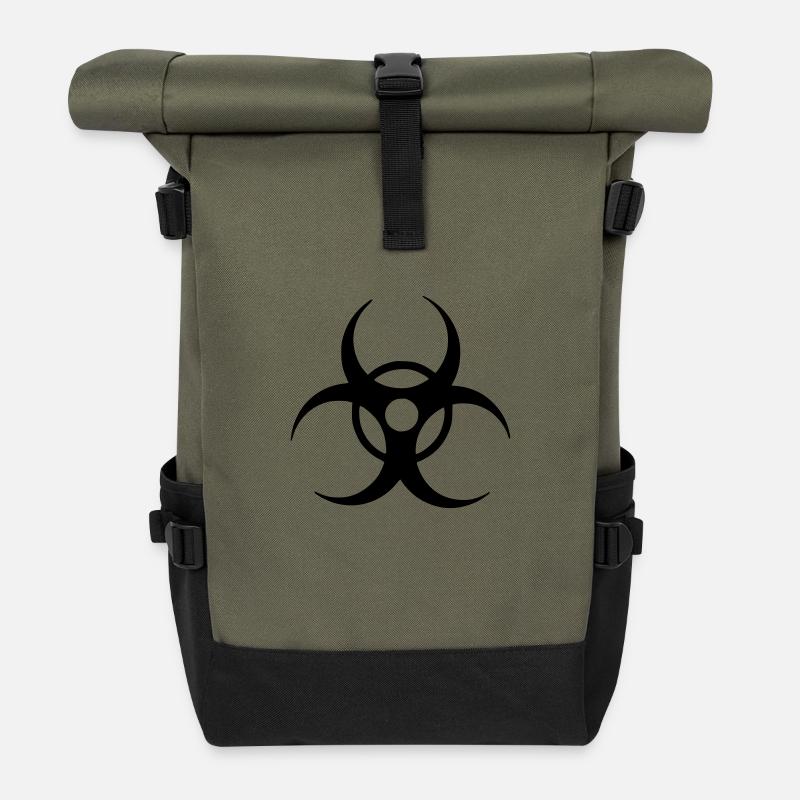 Biohazard - Rolltop Rucksack - Olive/Schwarz
