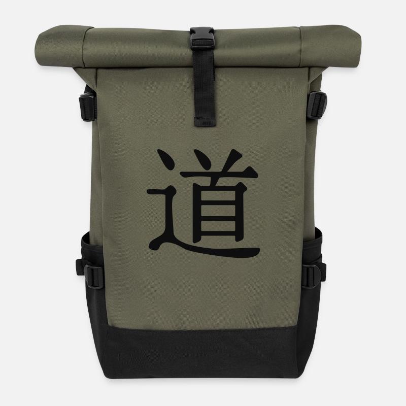 tao - Sac à dos roll top - olive/noir