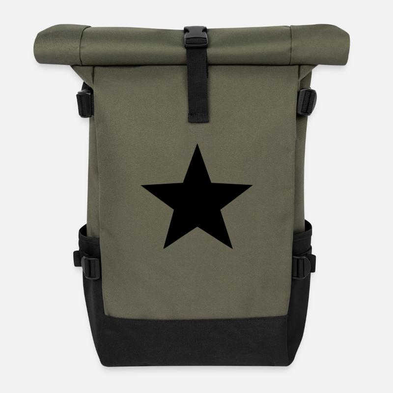 Stern - Rolltop Rucksack - Olive/Schwarz