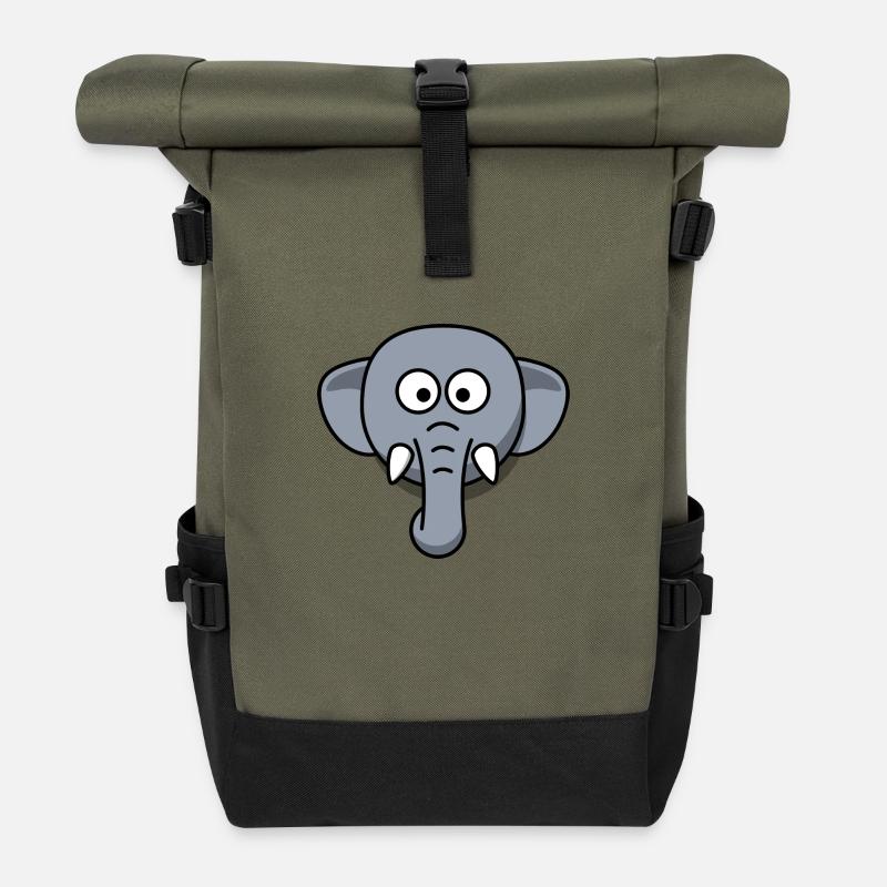 Elefant - Rolltop Rucksack - Olive/Schwarz