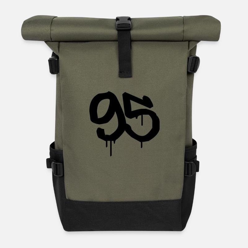 Day: 95 - Roll Top Backpack - olive/black