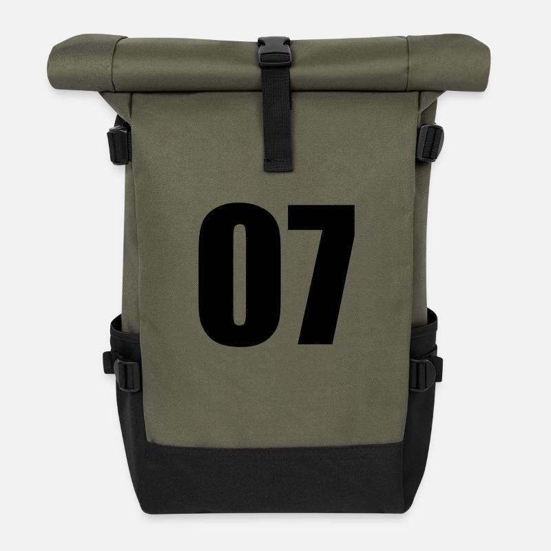 07 - Sac à dos roll top - olive/noir
