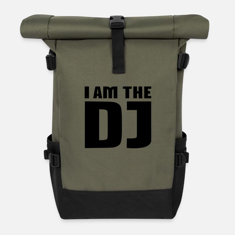 DJ - Rolltop Rucksack - Olive/Schwarz