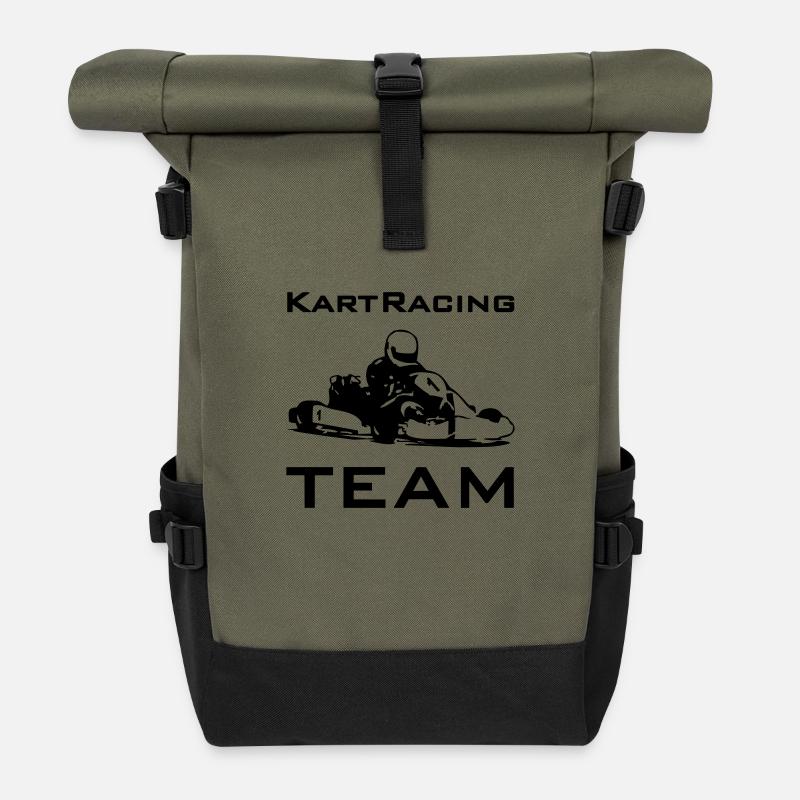 kartracingteam - Rolltop Rucksack - Olive/Schwarz