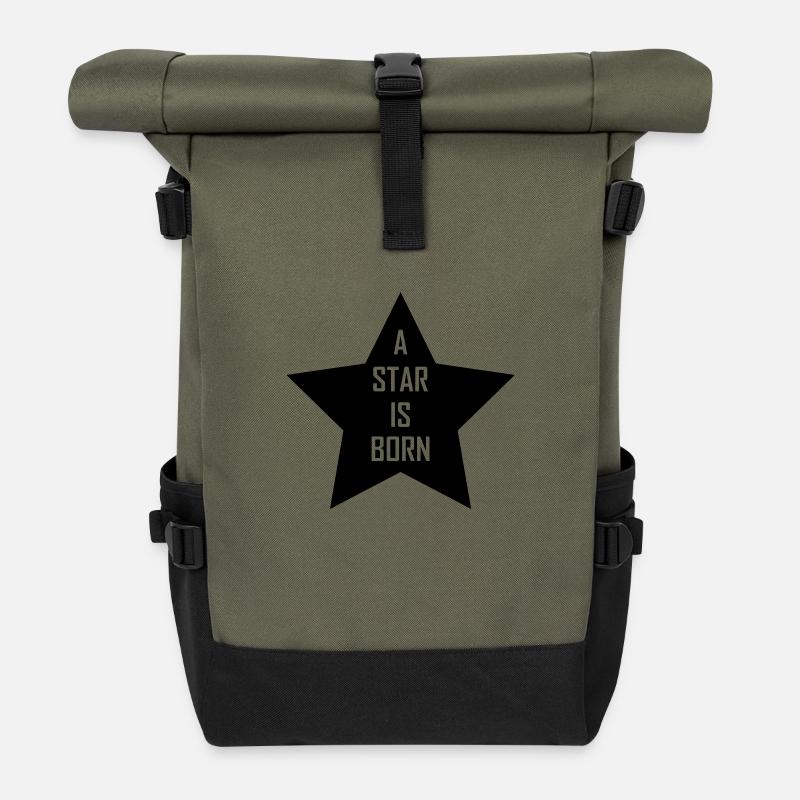 a star is born - Sac à dos roll top - olive/noir