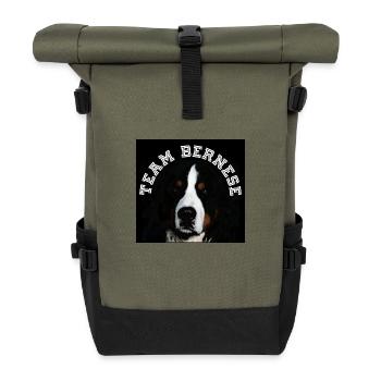 Bernese Mountain Dog - Roll Top Backpack - olive/black - Front