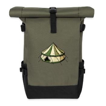 tent - Roll Top Backpack - olive/black - Front