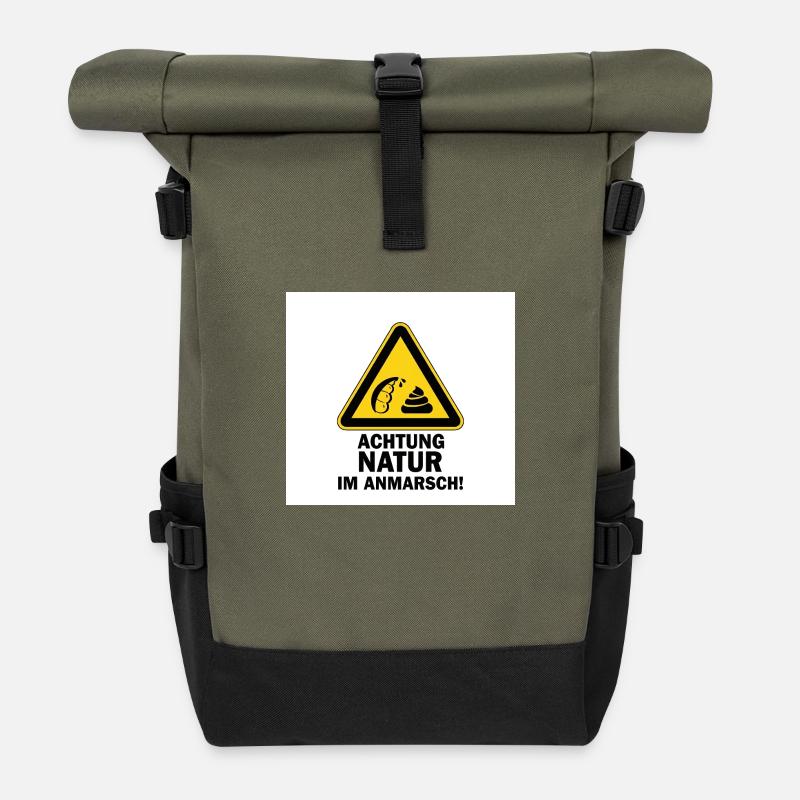 Natur Anmarsch - Rolltop Rucksack - Olive/Schwarz