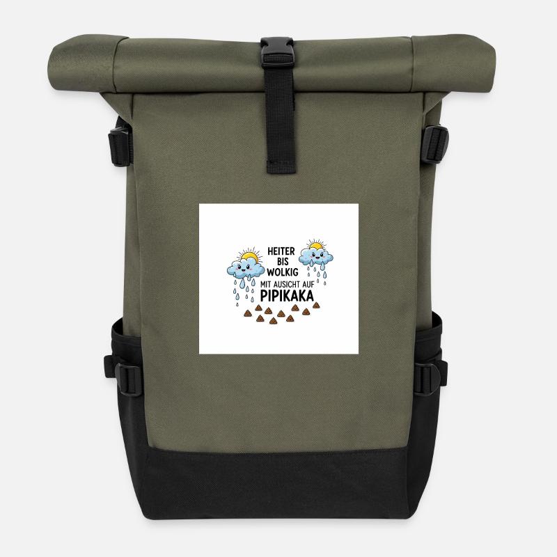 Wetterlage - Rolltop Rucksack - Olive/Schwarz