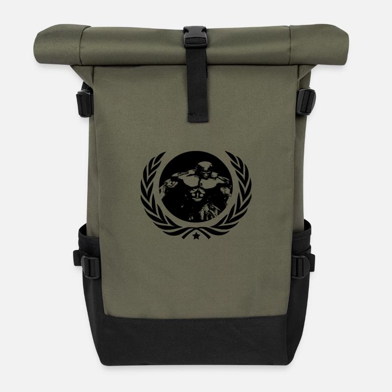 Musculation - Sac à dos roll top - olive/noir