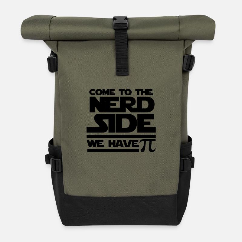 Come to the nerd side - Sac à dos roll top - olive/noir