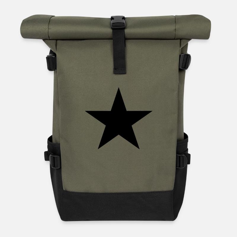 Stern - Rolltop Rucksack - Olive/Schwarz