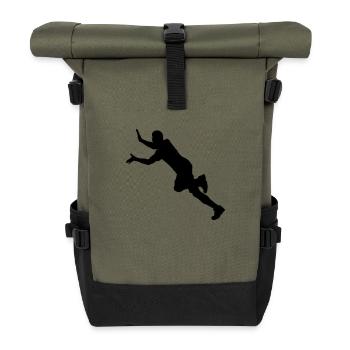 Jump - Roll Top Backpack - olive/black - Front