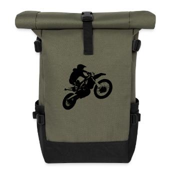 Motocross Enduro - Sac à dos roll top - olive/noir - Devant