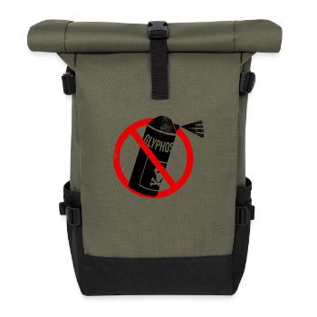 Arrêtez le glyphosate - Sac à dos roll top - olive/noir - Devant