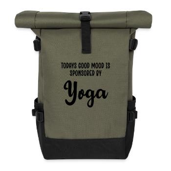 Yoga Méditation Spa - Sac à dos roll top - olive/noir - Devant