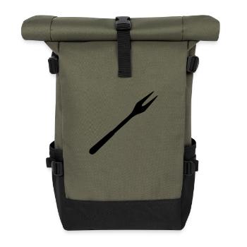 fondue - Sac à dos roll top - olive/noir - Devant